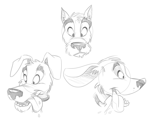 600x450 Cartoon Fundamentals The Secrets In Drawing Animals - Cartoon Dog Sketch