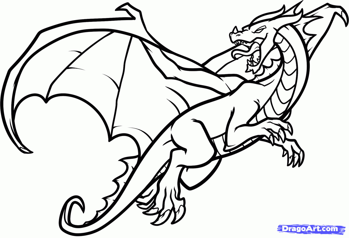 Cartoon Dragon Sketch at Explore collection of