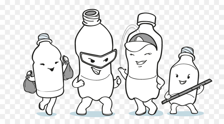 900x500 Ecobricks Mammal Line Art Sketch - Cartoon Family Sketch