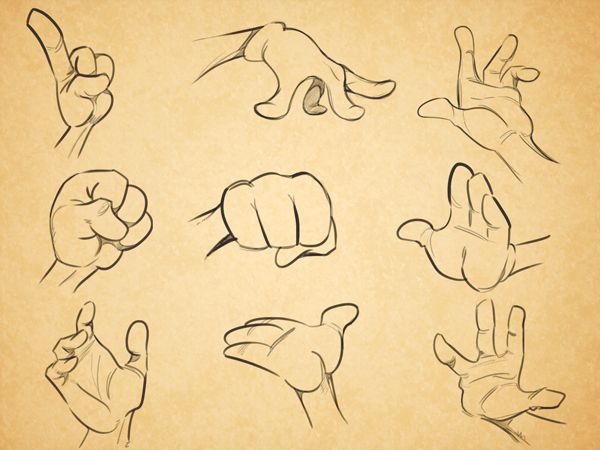 600x450 Cartoon Fundamentals How To Draw Cartoon Hands Art - Cartoon Hand Sketch