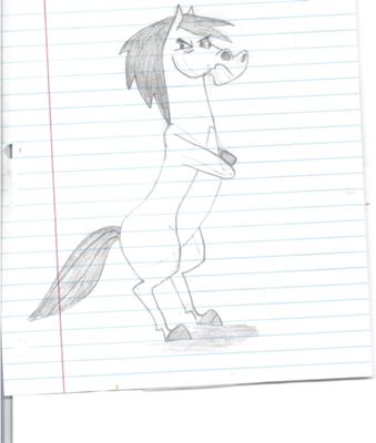339x400 Cartoon Horse Drawings - Cartoon Horse Sketch