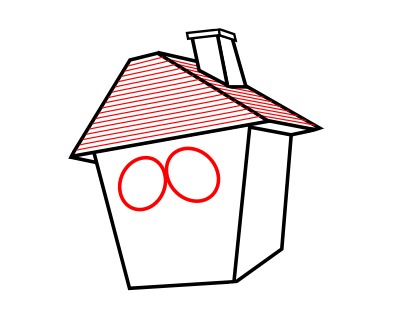 400x319 Drawing A Cartoon House - Cartoon House Sketch