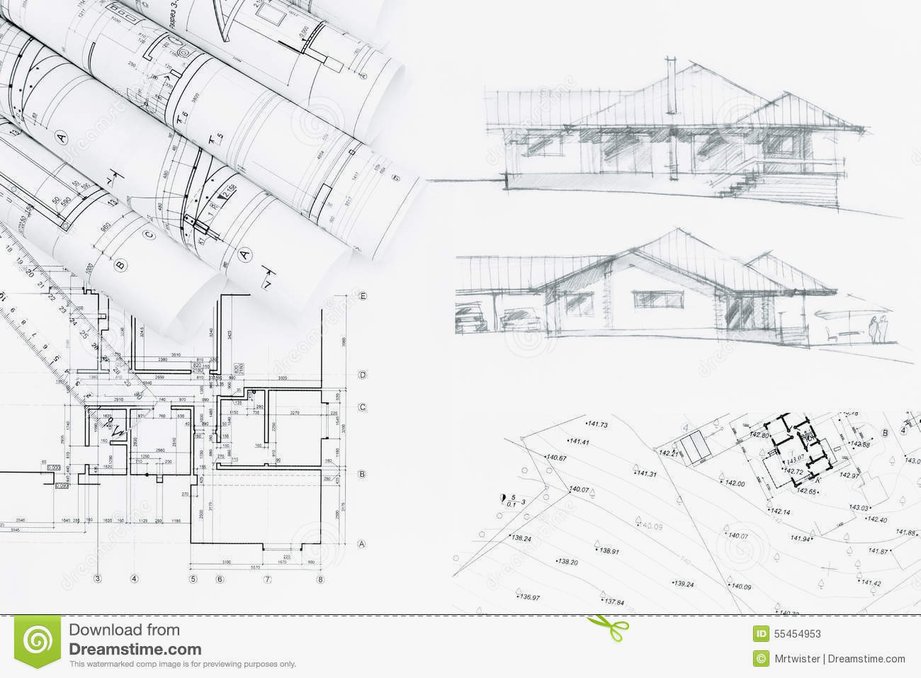 1300x957 Cartoon House Plans Elegant Floor Plan Stock Illustrations And - Cartoon House Sketch