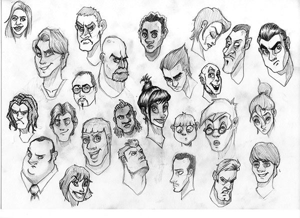 Cartoon Man Sketch at PaintingValley.com | Explore collection of ...