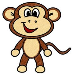 236x243 How To Draw A Cartoon Monkey With This Easy To Follow Step By Step - Cartoon Monkey Sketch