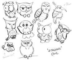 236x197 77 Best Owl - Cartoon Owl Sketch