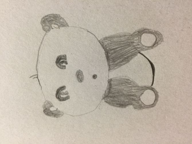 670x503 How To Draw A Cartoon Panda 9 Steps (With Pictures) - Cartoon Panda Sketch