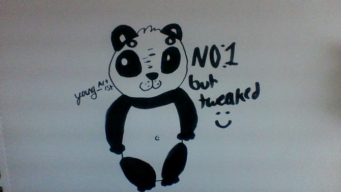 670x377 How To Draw A Panda (With Pictures) - Cartoon Panda Sketch