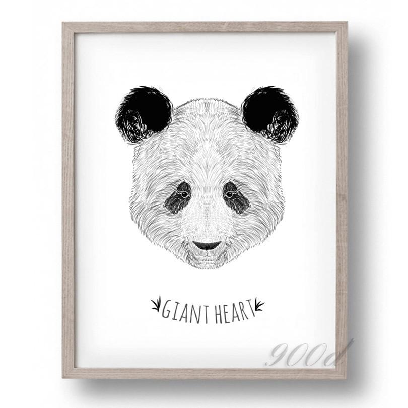 810x810 Sketch Cartoon Panda Canvas Art Print Painting Poster, Wall - Cartoon Panda Sketch