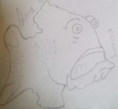 400x371 Easy Pencil Sketch Of Cartoon Animals - Cartoon Pencil Sketches