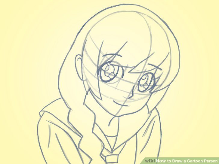 728x546 How To Draw A Cartoon Person 14 Steps (With Pictures) - Cartoon People Sketches