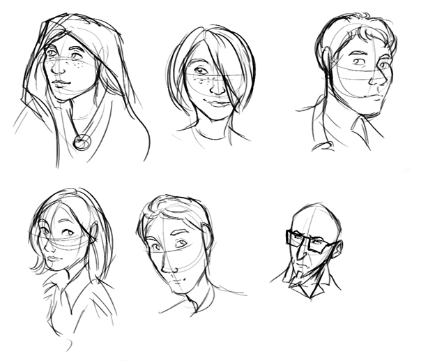 614x517 Cartoon People Practice By Spiritwolf77 - Cartoon Person Sketch