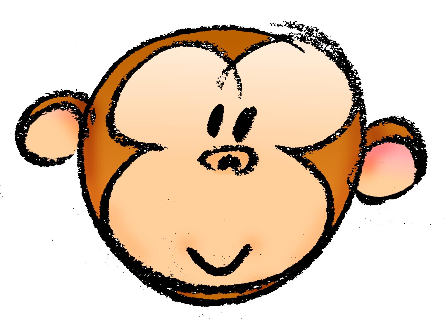 1532x1096 How To Draw A Cartoon Monkey Face 14 Steps (With Pictures) - Cartoon Pictures Sketch