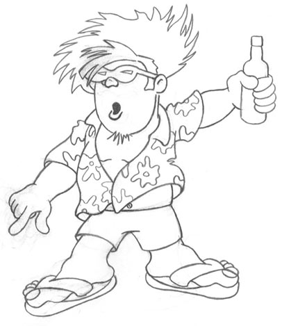 406x469 How To Create A Cartoon Character Vector Image - Cartoon Pictures Sketch