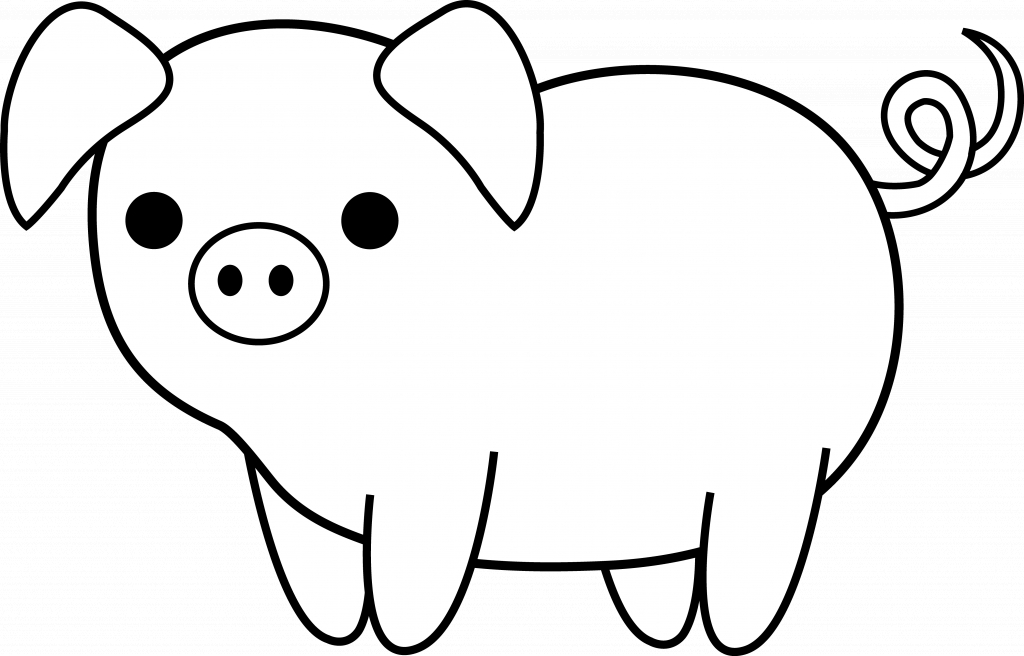 1024x656 Fun Pics Amp Images - Cartoon Pig Sketch