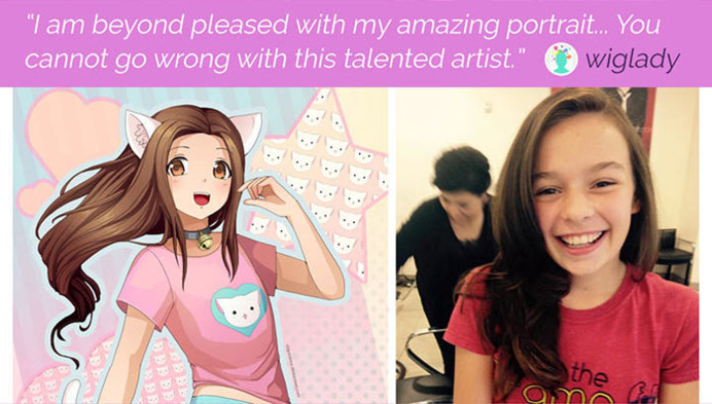 1444x820 Commission Custom Art, Portrait, Painting, Cartoon, Anime Sketchmob - Cartoon Portrait Sketch