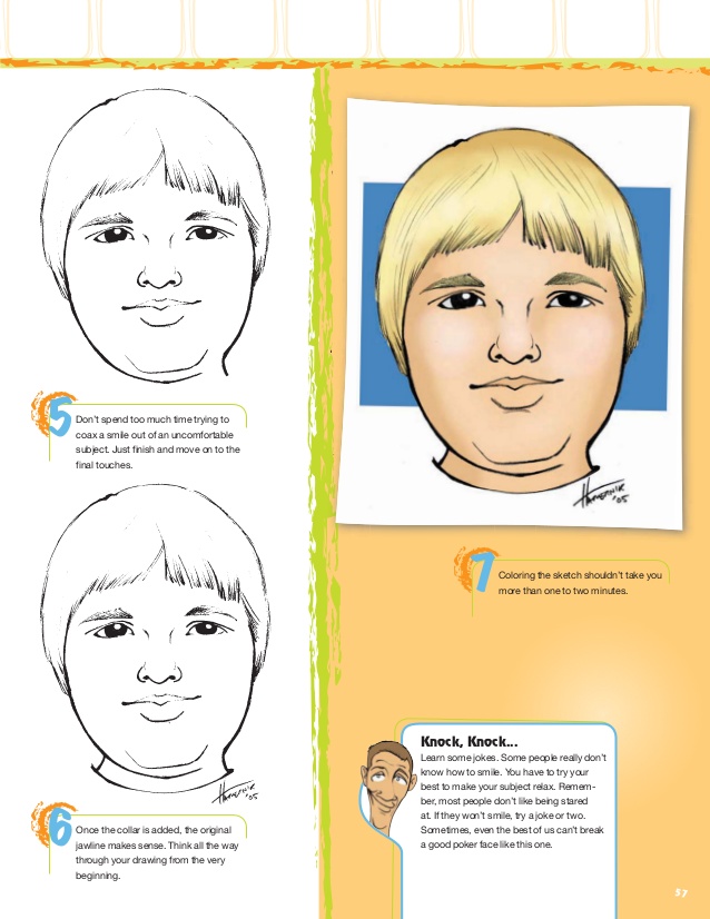 638x826 Face Off How To Draw Amazing Caricatures Amp Comic Portraits - Cartoon Portrait Sketch