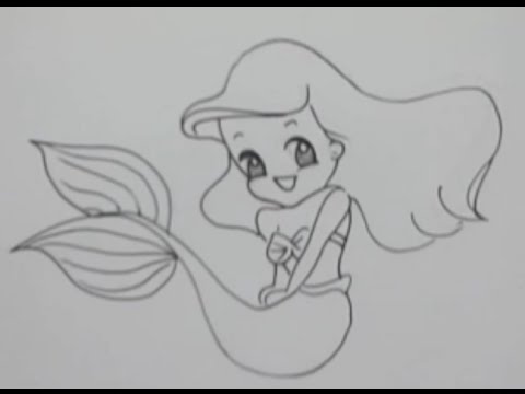 480x360 How To Draw Princess Ariel How To Draw Princess Ariel + Easy - Cartoon Princess Sketch