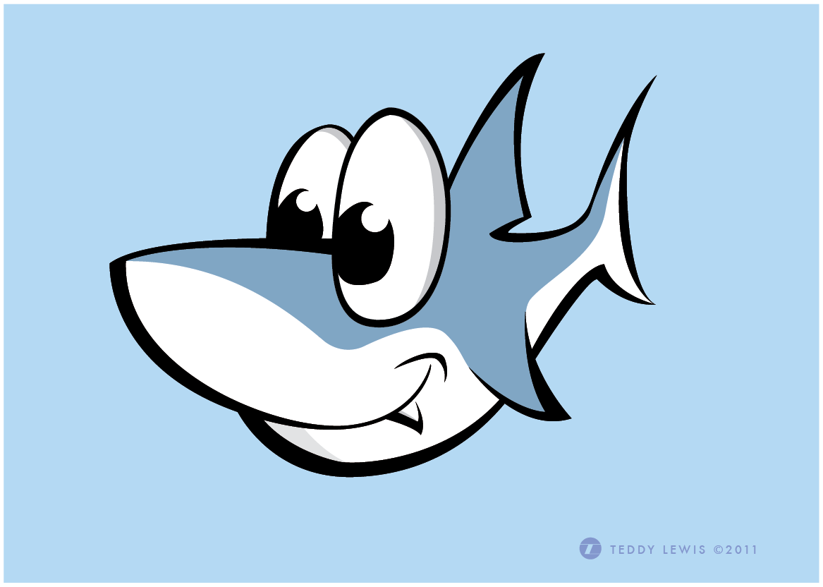 1167x832 Shark Cartoon - Cartoon Shark Sketch
