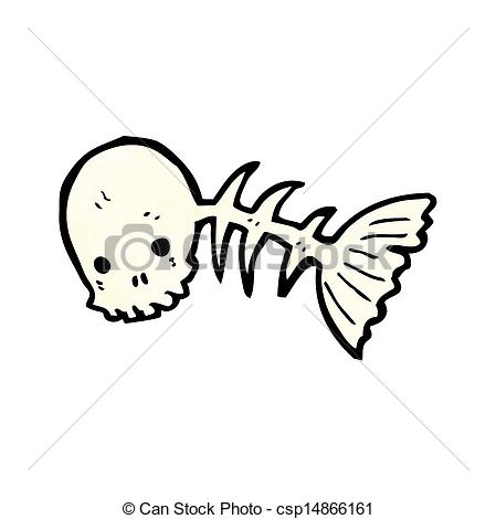 449x470 Cartoon Skeleton Fish. - Cartoon Skeleton Sketch