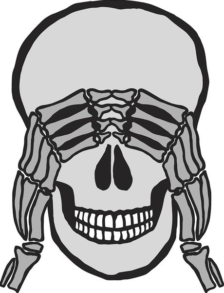 460x600 Cool Pen Sketch Art Skeleton Skull Cartoon - Cartoon Skeleton Sketch