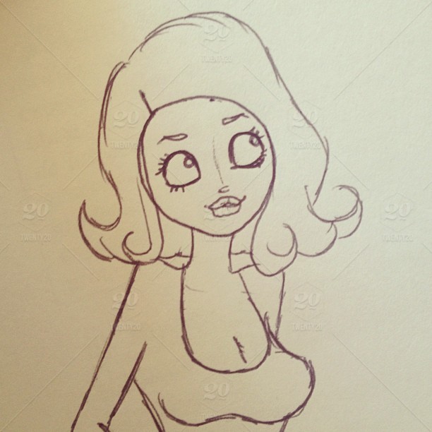 612x612 Illustration, Art, Paint, Digital Art, Cartoon, Drawing, Painting - Cartoon Sketch Art