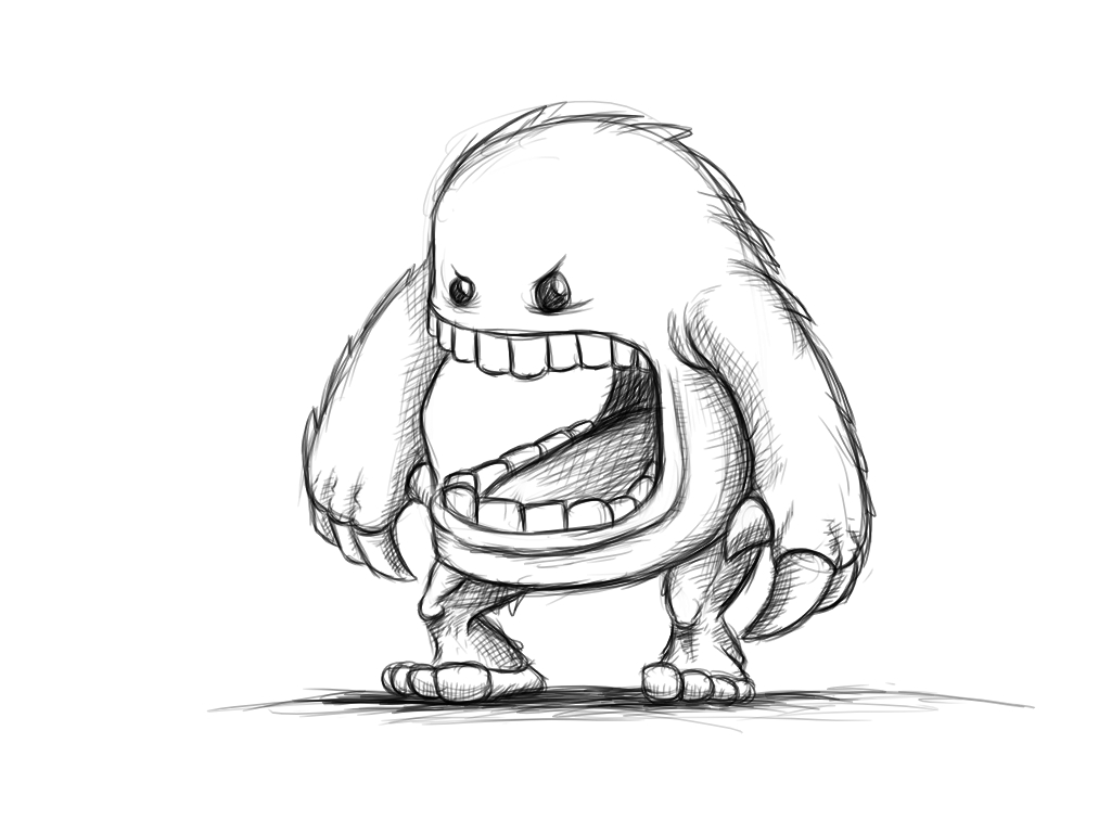 1024x768 Daily Sketch - Cartoon Sketch Art