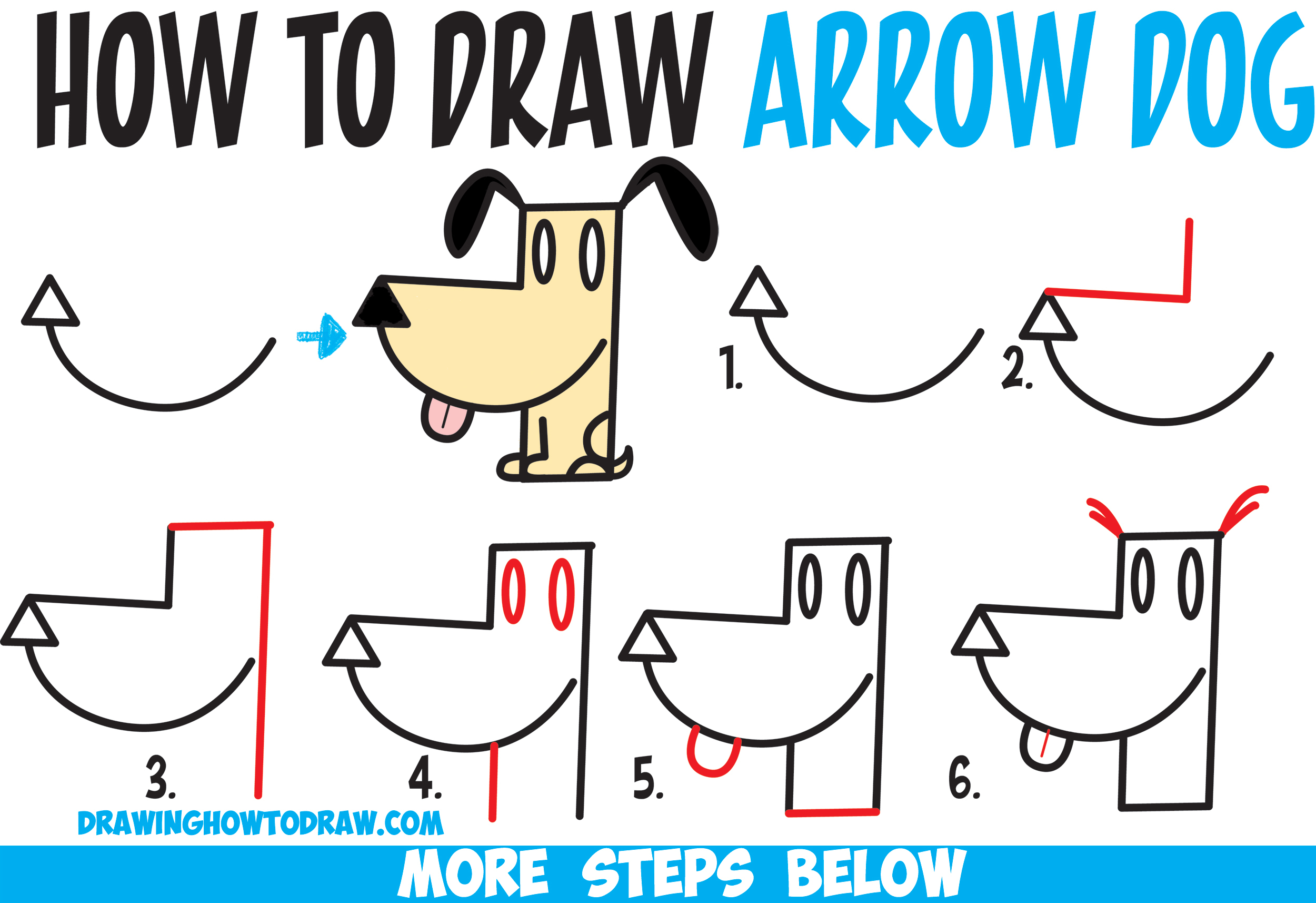 2500x1714 Easy Cartoon Drawings Step By Step How To Draw A Cartoon Dog From - Cartoon Sketch Dog