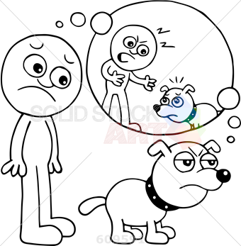 340x347 Stock Illustration Of Cartoon Sketch Outline Of Dog Angry Over - Cartoon Sketch Dog