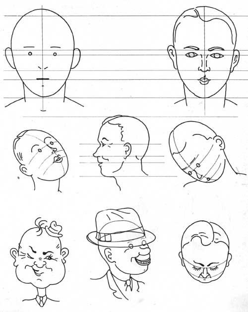 500x629 How To Draw Cartoon Faces - Cartoon Sketch Faces