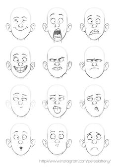 236x339 Poses 2 By ~elixirmy - Cartoon Sketch Faces