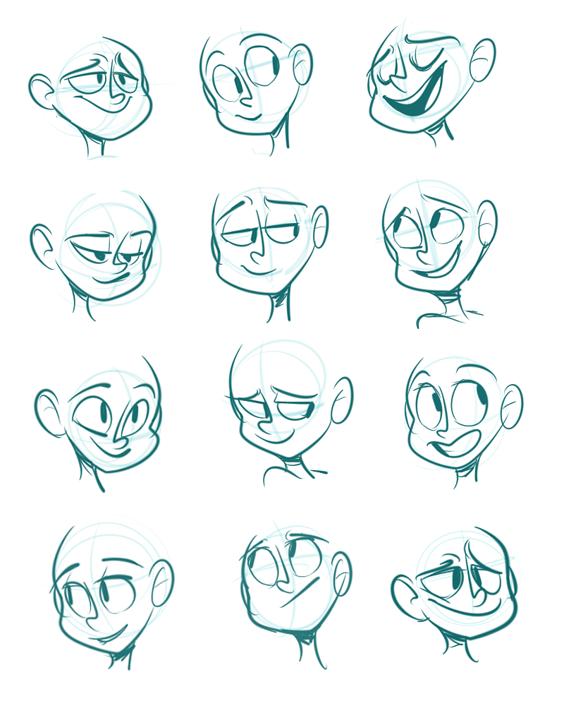 800x1000 Poses 2 By ~elixirmy - Cartoon Sketch Faces