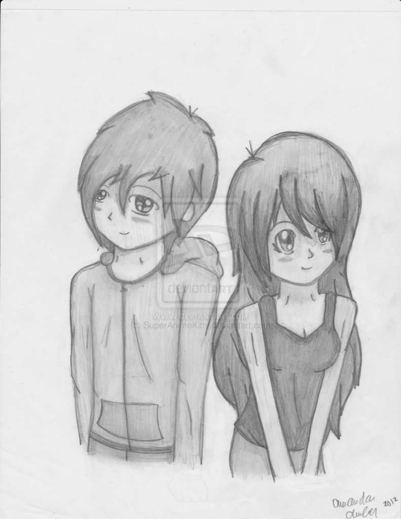 791x1024 Cute Sketches Of Boy And Girl Cute Girl And Boy Sketch Cute - Cartoon Sketch Of A Boy
