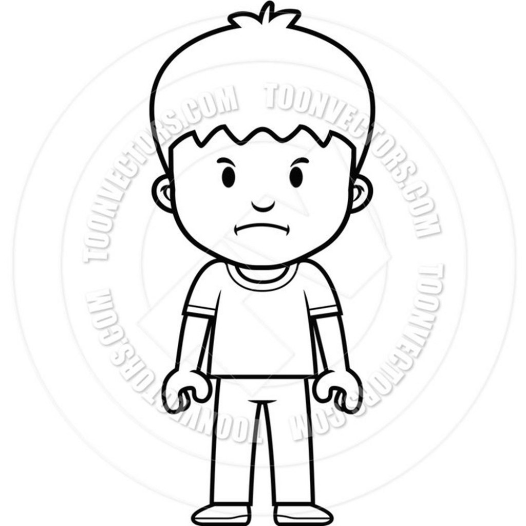 1024x1024 Little Boy Cartoon Drawing Cartooncreative.co - Cartoon Sketch Of A Boy