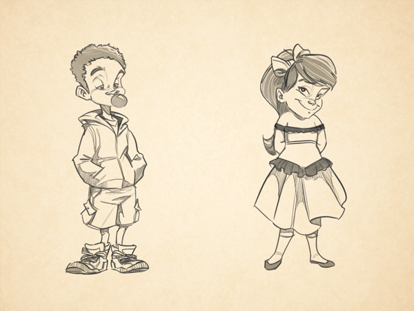 600x450 Cartoon Fundamentals How To Draw Children - Cartoon Sketch Of A Boy