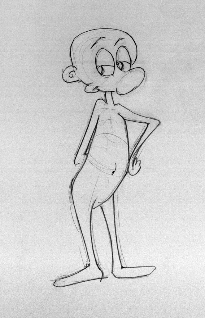 662x1024 Learn To Draw A Cartoon Character 6 Steps (With Pictures) - Cartoon Sketch Of A Girl