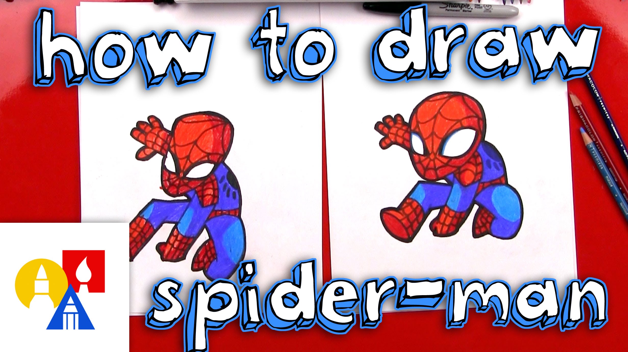 2463x1381 How To Draw Cartoon Spider Man - Cartoon Sketch Of Spider Man