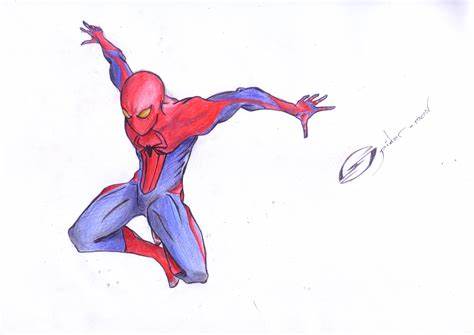 474x335 Spider Man Comic Drawing. Spiderman Pictures Images Graphics - Cartoon Sketch Of Spider Man