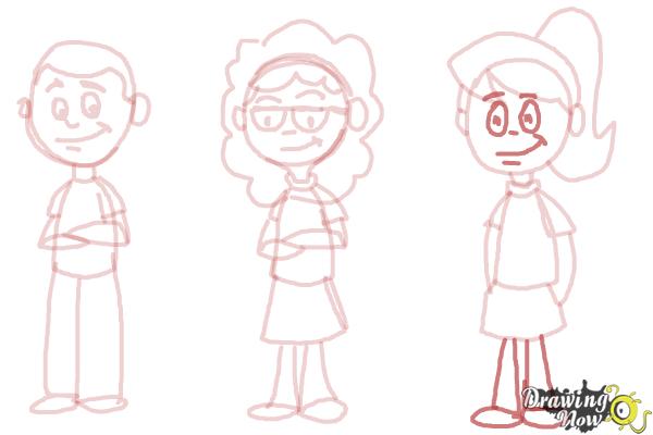 600x400 How To Draw Cartoon People - Cartoon Sketch People