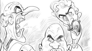 390x219 Sketches Cartoons - Cartoon Sketch People