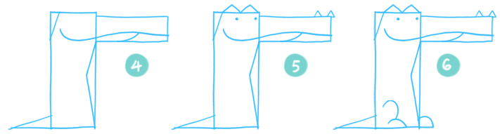 711x191 How To Draw A Cartoon Crocodile - Cartoon Sketch Photo