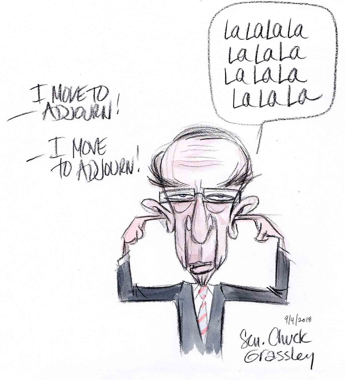 1376x1516 Opinion Sketches Of The Kavanaugh Hearings - Cartoon Sketch Photo