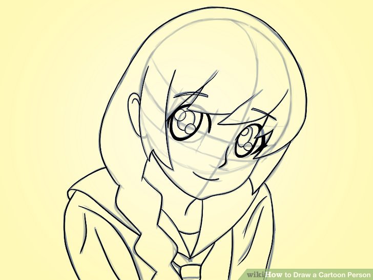 728x546 How To Draw A Cartoon Person 14 Steps (With Pictures) - Cartoon Sketch Your Photo