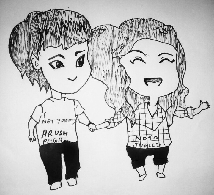 720x656 Cartoon Sketch For A Best Friend And A Story Behind Sketch - Cartoon Sketches