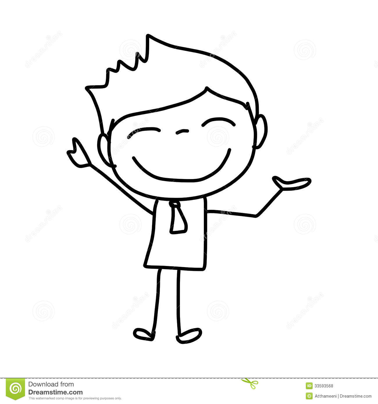 1300x1390 Cartoon Drawing For Kids Hand Drawing Cartoon Happy Kids Stock - Cartoon Sketches For Kids