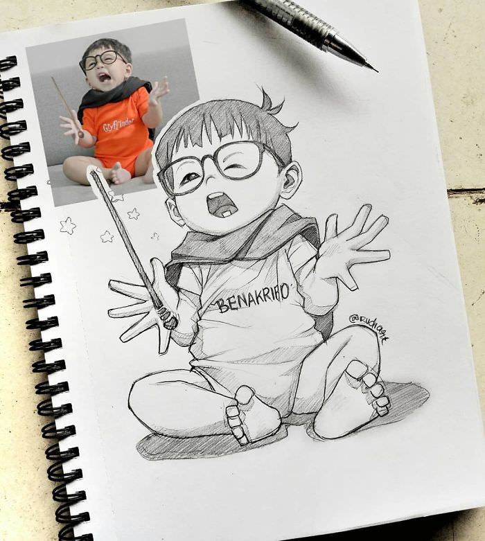 700x781 Indonesian Illustrator Sketches Real People As Cartoons And The - Cartoon Sketches Images