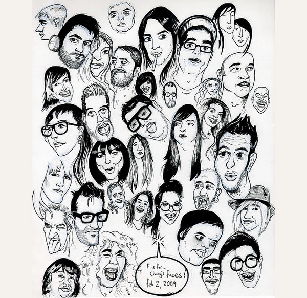 600x582 Cartoon Sketches, Cartoon Face Sketches Free Amp Premium Templates - Cartoon Sketches Of People