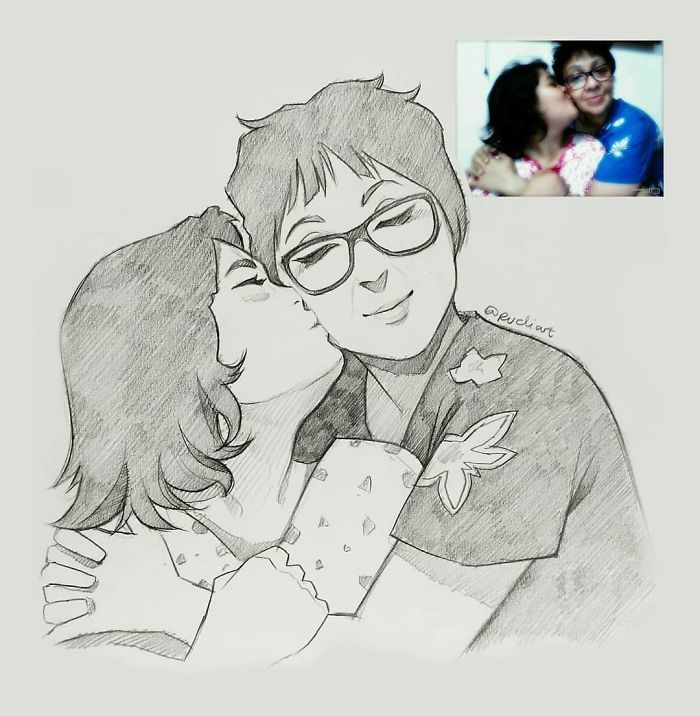 700x716 Indonesian Artist Sketches Real People As Cartoons - Cartoon Sketches Of People