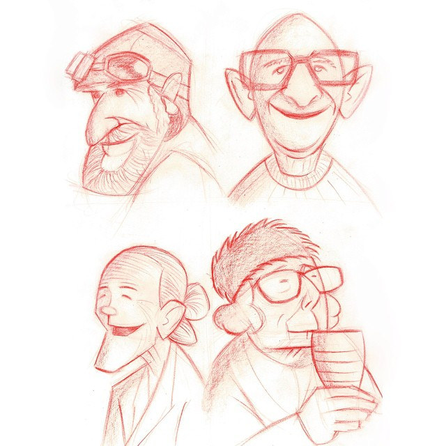 640x640 Old People Sketches - Cartoon Sketches Of People