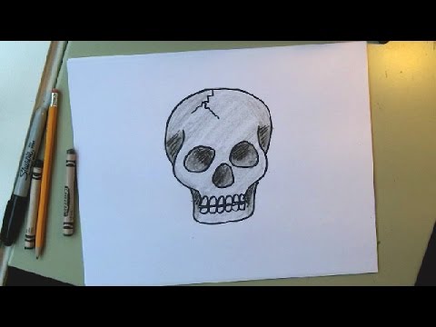 480x360 How To Draw A Skull Step By Step - Cartoon Skull Sketch